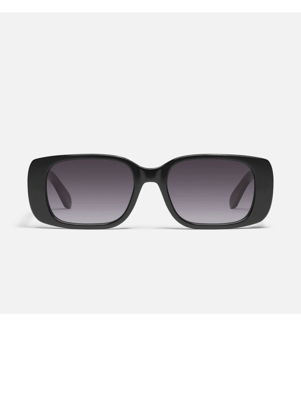 Women’s Quay Karma  Black Rectangular Sunglasses NWOT